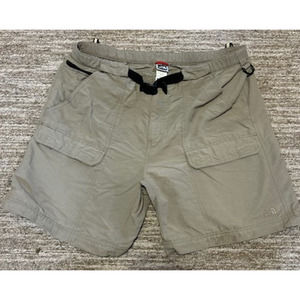 The North Face Shorts Men's XL Dark Beige/Olive Cargo Belted Utility Hiking
